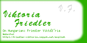 viktoria friedler business card